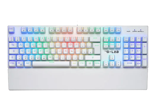 The G-LAB Keyz Rubidium - Mécanique - Filaire - RGB - Blanc