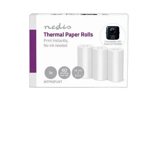Nedis Rouleaux de papier thermique - MTPR3STWT