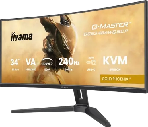Iiyama G-MASTER GCB3486WQSCP-B1 - 34" CURVE UWQHD 240Hz VA 0.4ms HDR FreeSync Premium
