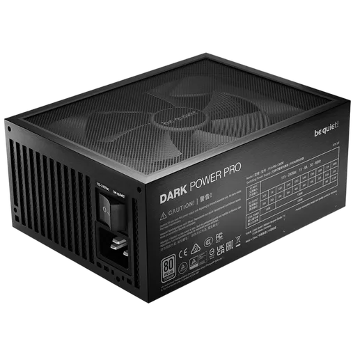 be quiet! ATX 1600W - Dark Power PRO 13 80+ TITANIUM - BN332, vue 4