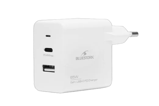Bluestork 65W USB C - Blanc/Détachable