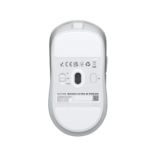 Hator Quasar 3 Ultima - Sans-Fil - RGB - Blanc / Bleu, vue 4