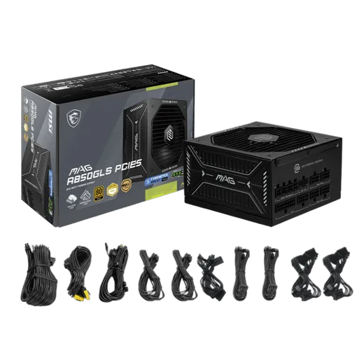 MSI ATX 850W - 80+ Gold - MAG A850GLS PCIE5 Noir
