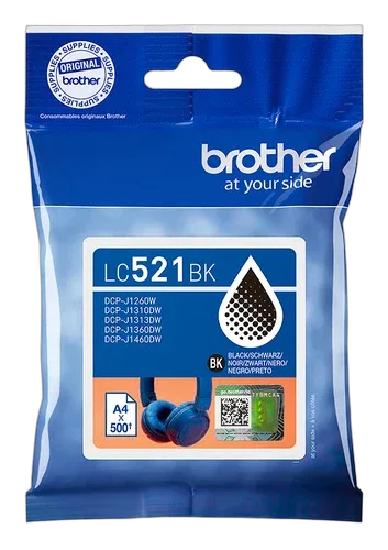Brother Cartouche d'encre LC521BK - Noir
