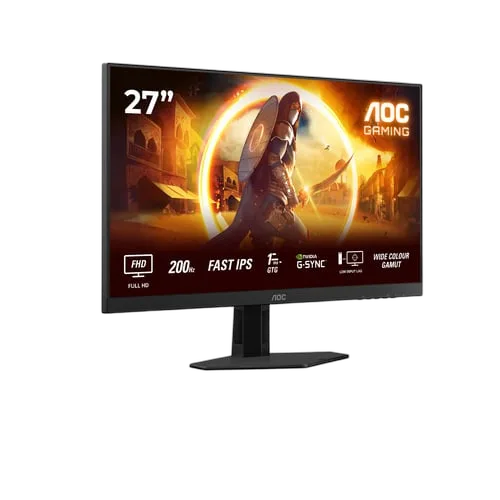 AOC 27G4HRE - 27" FHD 200Hz Fast-IPS 1ms G-Sync Compatible, vue 3