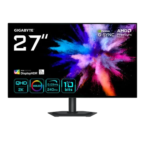 Gigabyte GO27Q24G - 27" WOLED QHD 240hz Pivot USB-C FreeSync Premium