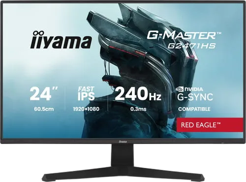Iiyama G-Master G2471HS-B1 - 23.8" FHD 240Hz Fast IPS 0.3ms G-Sync Adaptive Sync