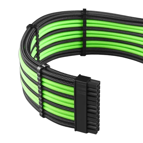 CableMod Cable Kit C-Series PRO ModMesh Black/Light Green Corsair - CM-PCSR-FKIT-NKKLG-R, vue 3