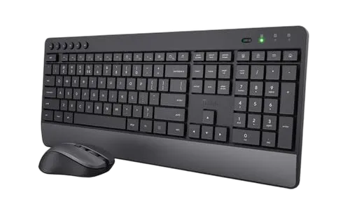 Trezo - Clavier/Souris/Noir/Sans fil