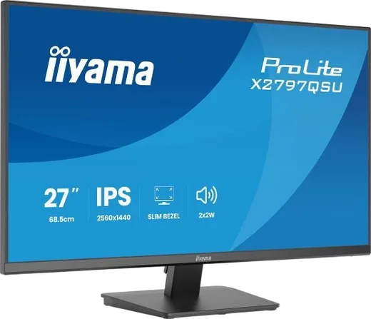 Iiyama X2797QSU-B1 - 27" QHD 75Hz IPS 1ms HP USB HUB