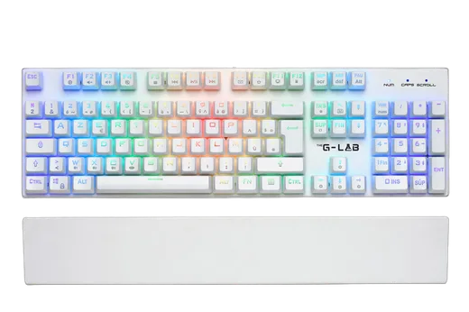 The G-LAB Keyz Rubidium - Mécanique - Filaire - RGB - Blanc