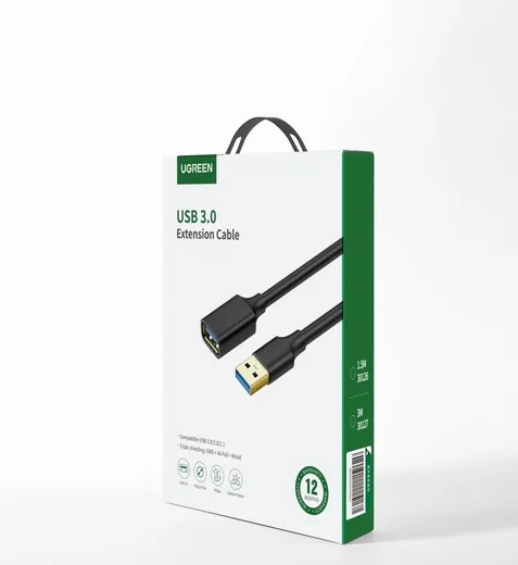 UGREEN Câble d'extension USB-A vers USB-A - 2m - Noir