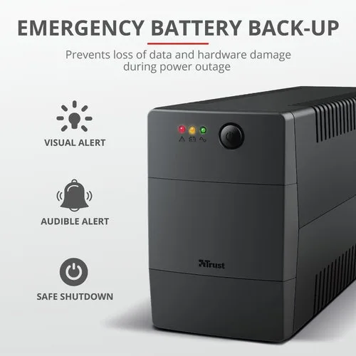 Trust PAXXON 800VA / 480W - 2 prises, vue 2