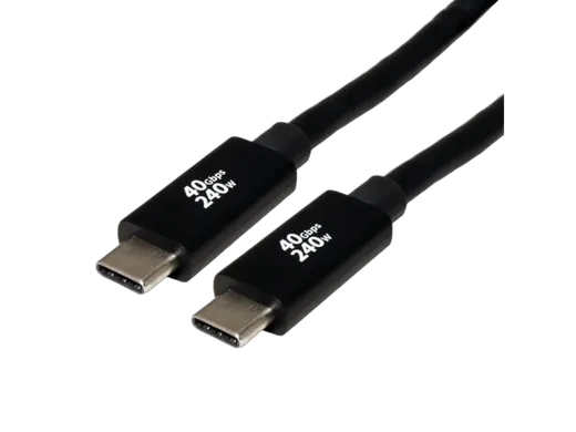 Roline Câble USB-C mâle/mâle - 2m - Noir