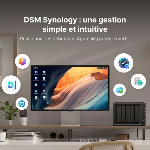 Synology DS1525+ - 5 baies, vue 12