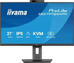 Iiyama Prolite XB2797QSNPH-B1 - 27" QHD 75Hz RJ45 Pivot Webcam USB-C DOCK 96W
