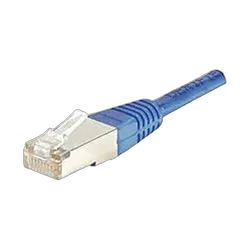 Cordon Cat 6, 4P Moule 3.00 m FTP Bleu