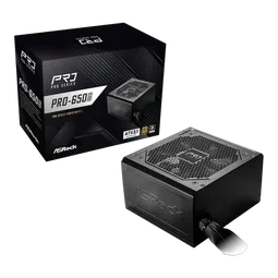 ASRock ATX 650W - 80+ Gold - PRO-650G
