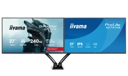 Iiyama 27" FHD 240Hz Fast-IPS G-Sync + 27" FHD 120Hz + Bras double