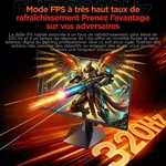 HKC G27H7P - 27" 4K 160Hz ou FHD 320Hz Fast-IPS 1ms Pivot FreeSync, miniature 7