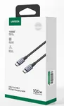 UGREEN Câble USB-C vers USB-C - 100W - Tressé - 2m - Noir, miniature 2