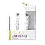 Nedis Câble USB-C 3.2 Gen2/100W/1m/Blanc, miniature 3