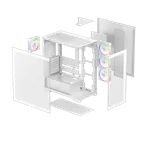 Deepcool CG580 4F V2 Blanc - MT/Sans Alim/ATX, miniature 12