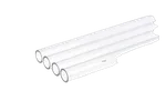 Alphacool Tubes Rigide 16/13mm Acrylique - 80cm - Pack de 4, miniature 1