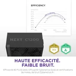 NZXT ATX 1200W - 80+ Gold - C1200 Noir, miniature 7