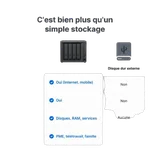 Synology DS425+ - 4 Baies (compatible disques tiers), miniature 8