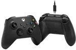 Microsoft Manette Xbox + Cable USB-C - Carbon Black, miniature 4