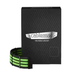CableMod Cable Kit C-Series PRO ModMesh Black/Light Green Corsair - CM-PCSR-FKIT-NKKLG-R, miniature 1