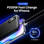 UGREEN USB-C + USB-A - 2 ports - 10000mAh - 20W - Noir, miniature 3