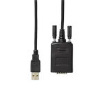 Câble Noir AD-USB-SERIAL-DB9 mâle - USB, miniature 2