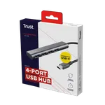 Trust HALYX - USB-C USB 3.2 - 4 ports USB-A, miniature 5