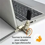 MCL Samar Antivol universel écoresponsable système à clé, miniature 3