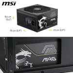 MSI ATX 650W - 80+ BRONZE - MAG A650BN Noir, miniature 7