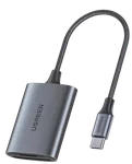 UGREEN Lecteur USB-C vers cartes SD et MicroSD - 512G - Gris, miniature 1
