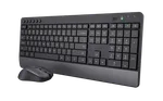 Trust Trezo - Clavier/Souris/Noir/Sans fil, miniature 1