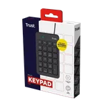 Trust Pavé numérique XALAS - Membrane - Filaire - Noir, miniature 3