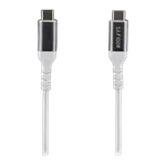 T'nB Câble USB-C vers USB-C - 100W - Tressé - 2m - Blanc, miniature 1