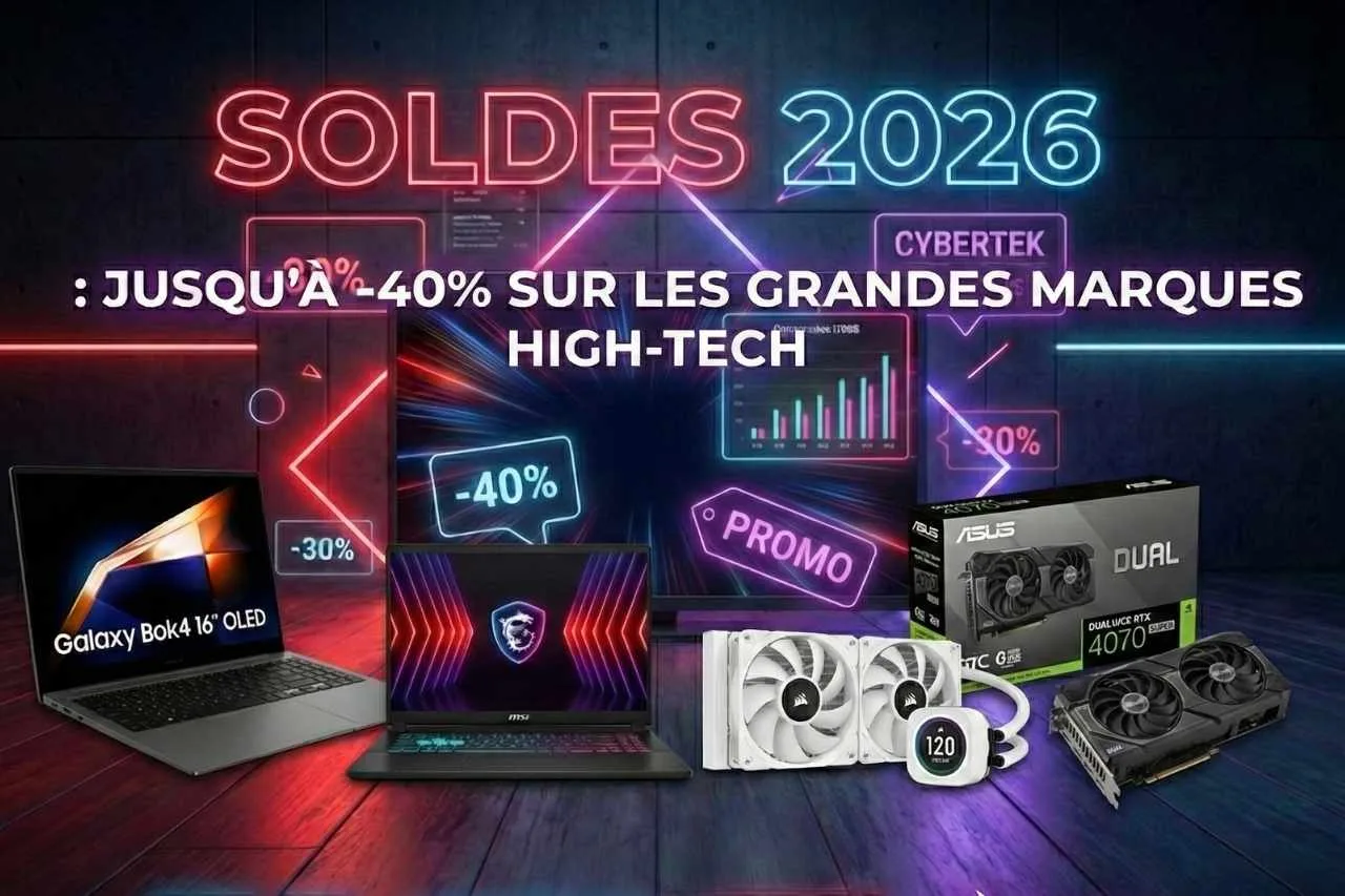 Soldes Informatique 2026 : Les meilleures offres Asus, Samsung, MSI et Corsair chez Cybertek