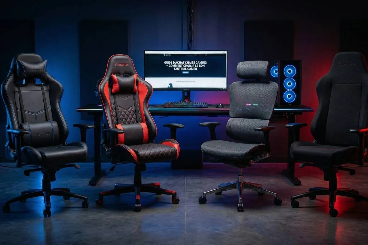 Guide d’achat chaise gaming : comment choisir le bon fauteuil gamer | Cybertek