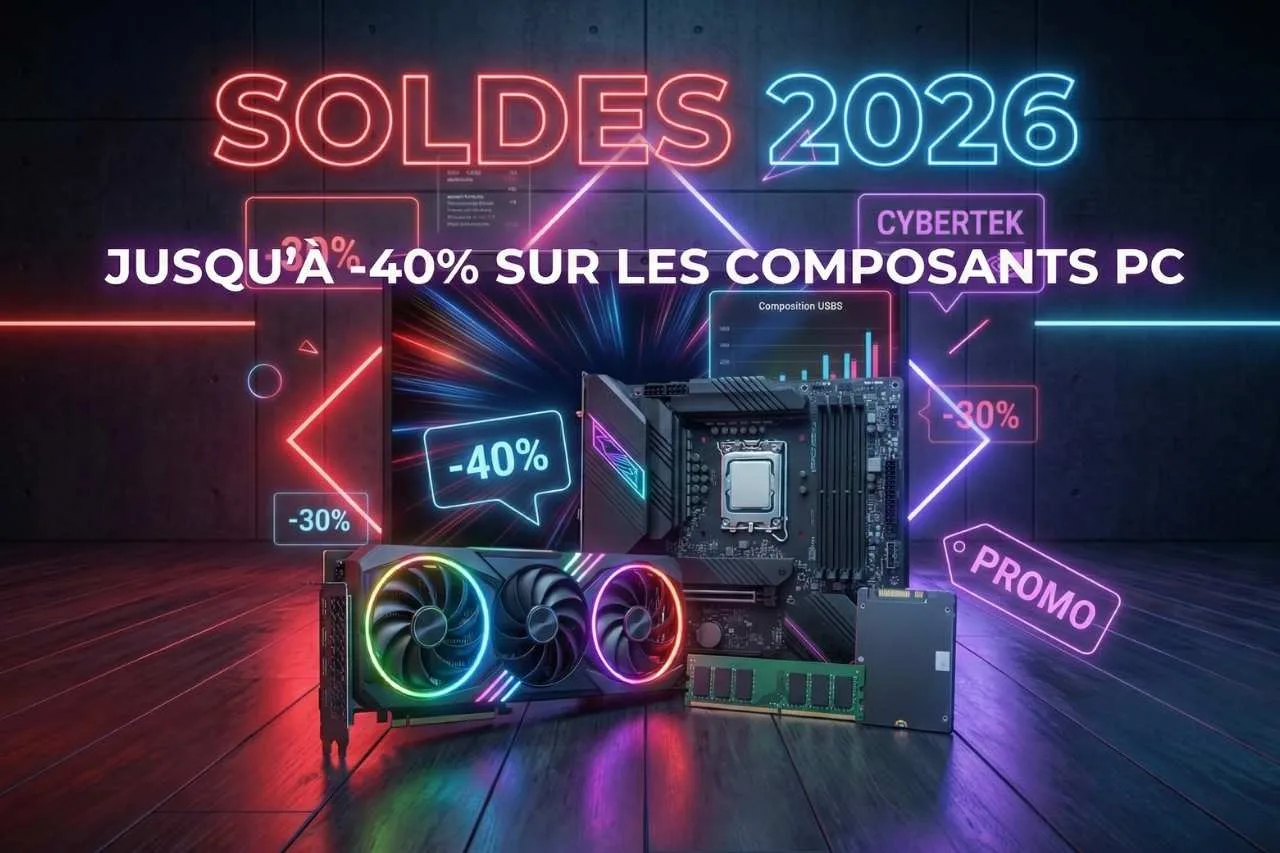 Soldes Composants PC : Les offres Cybertek à ne pas rater en 2026