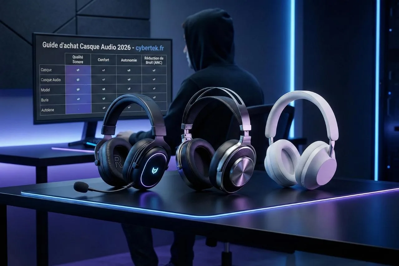 Guide d’achat Casque Audio 2026 : Choisir le meilleur casque avec Cybertek