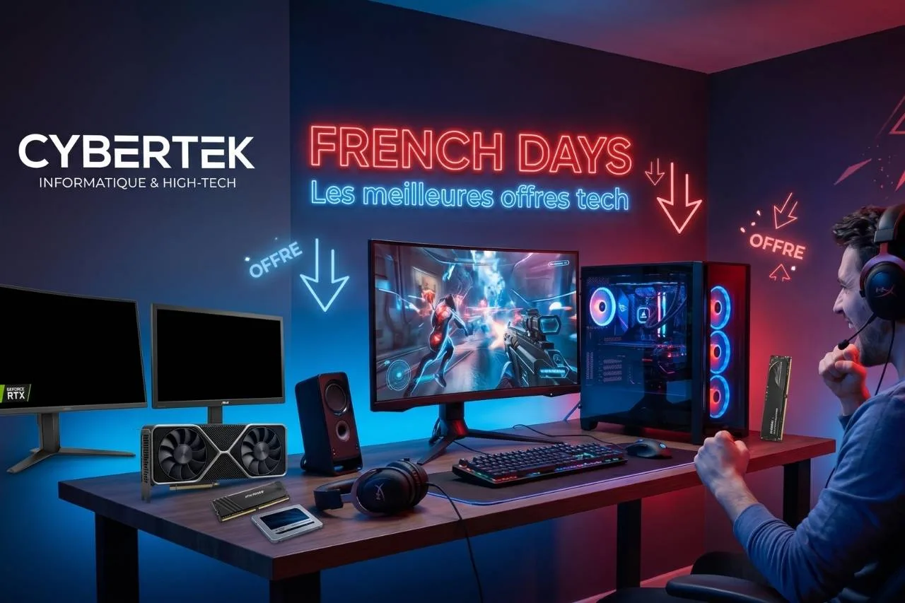 French Days 2026 chez Cybertek : les meilleures offres high-tech à ne pas rater